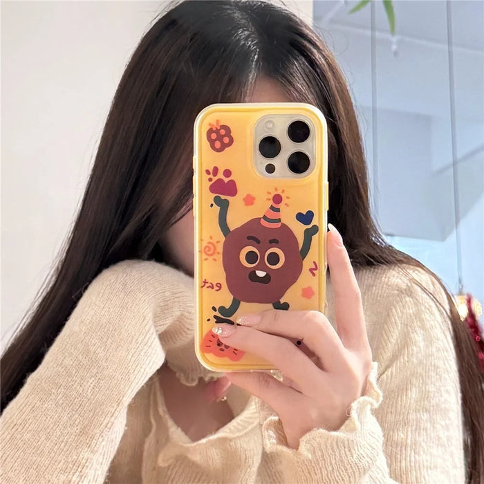 For iPhone 16 Pro Case IMD Fun Monster Design TPU Shockproof Phone Cover - 2