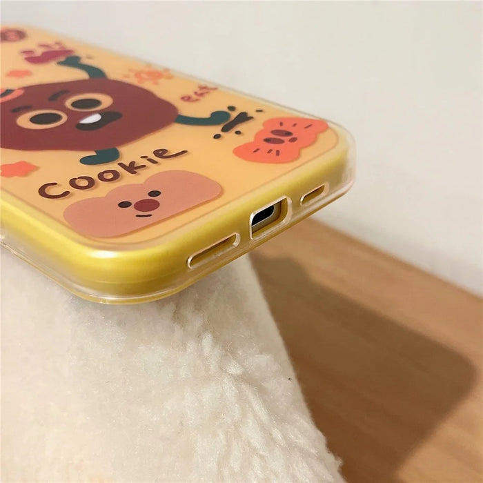 For iPhone 16 Pro Case IMD Fun Monster Design TPU Shockproof Phone Cover - 5