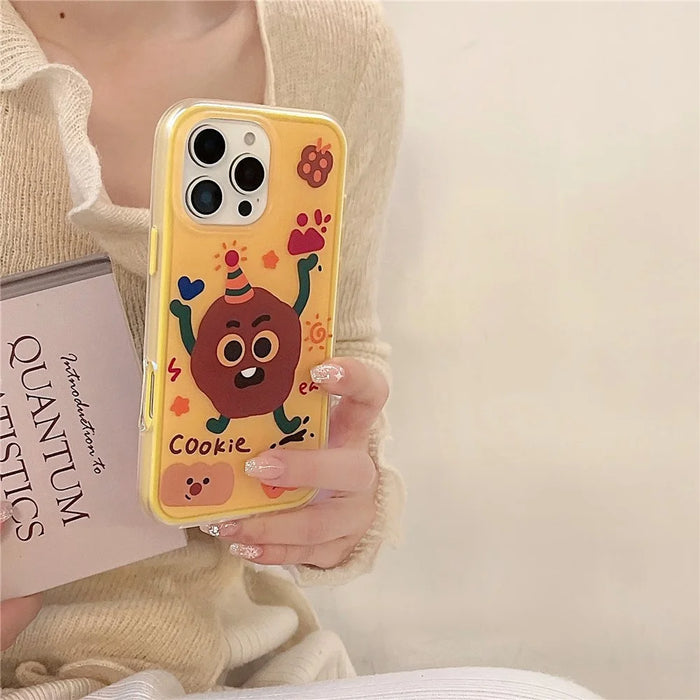 For iPhone 16 Pro Max Case IMD Fun Monster Design TPU Shockproof Phone Cover - 3