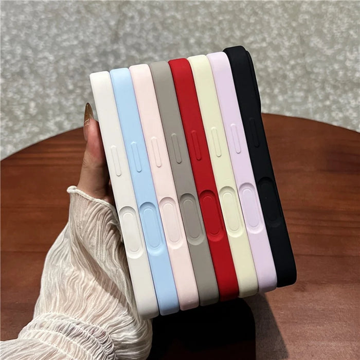 For iPhone 16 Case Rotating Kickstand Liquid Silicone Phone Case Compatible with MagSafe - Blue - 3
