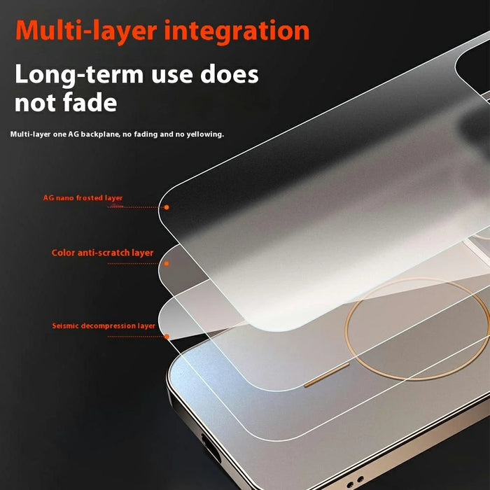 For iPhone 16 Pro Case Compatible with MagSafe PC + TPU Phone Cover with Large Window - Gold - 3