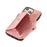 For iPhone 16 Pro Max Cell Phone Case PU Leather+TPU RFID Blocking Card Slots Cover with 2 Straps - Rose Gold - 4