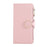 For iPhone 16 Case Zipper Wallet Leather Phone Cover with Wrist Strap - Pink - 6