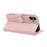 For Samsung Galaxy A05 4G Case Zipper Wallet Leather Phone Cover with Wrist Strap - Pink - 4