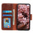 For Samsung Galaxy S23+ Nappa Texture Wallet Case Split Leather Magnetic Protective Flip Stand Phone Cover - Brown - 3