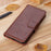 For Samsung Galaxy S23+ Nappa Texture Wallet Case Split Leather Magnetic Protective Flip Stand Phone Cover - Brown - 6