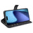 For iPhone Air Stand Case Anti-Scratch Calf Texture Leather Phone Cover - Black - 3