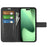 For iPhone 18 Pro / 17 Pro Stand Case Anti-Scratch Calf Texture Leather Phone Cover - Black - 2