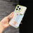 For iPhone 16 Pro Max Case Transparent PC + TPU Shockproof Phone Cover with Card Holder - Fluorescent Green - 2