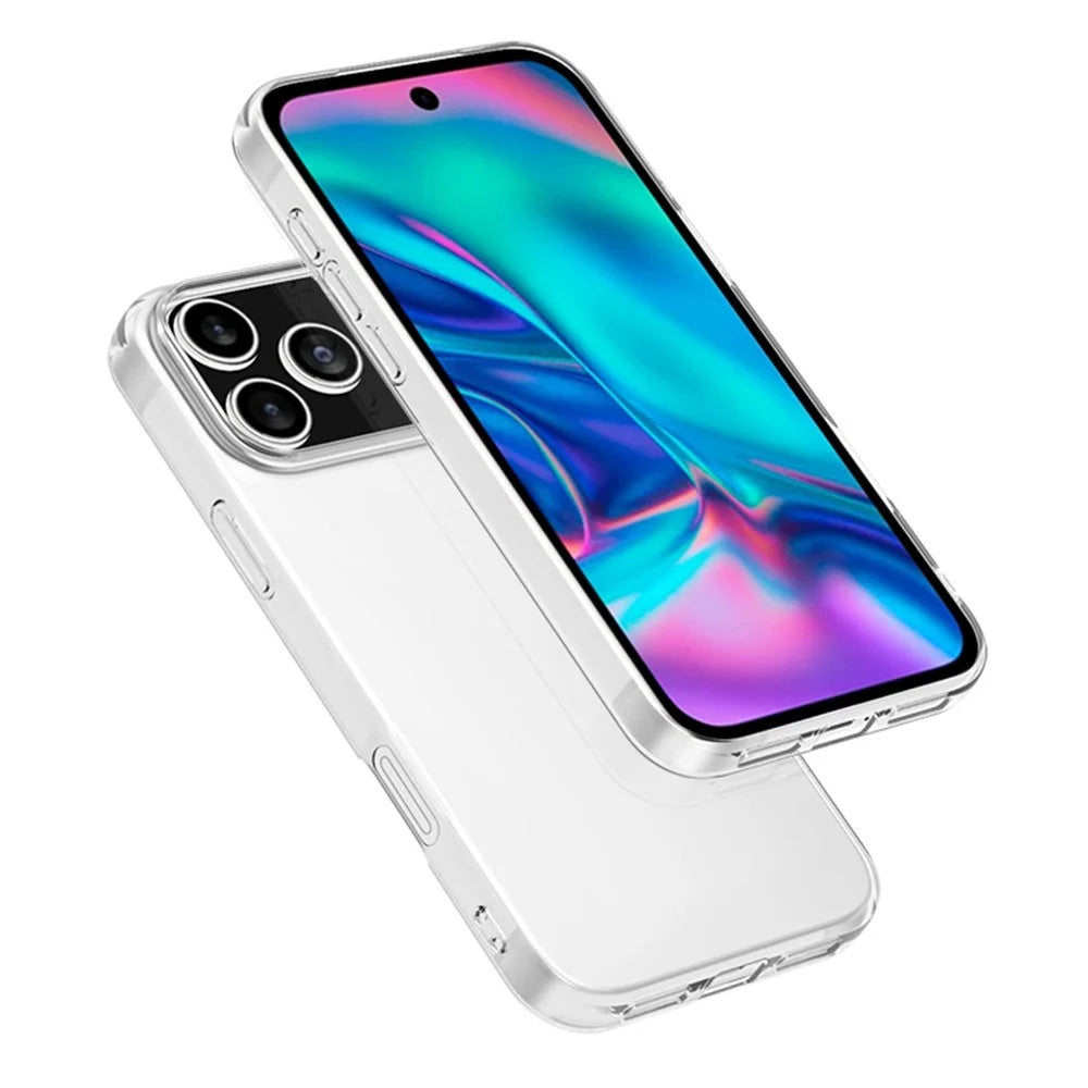 For iPhone 17 Pro Max Case Slim Fit Transparent Soft TPU Phone Cover - 3