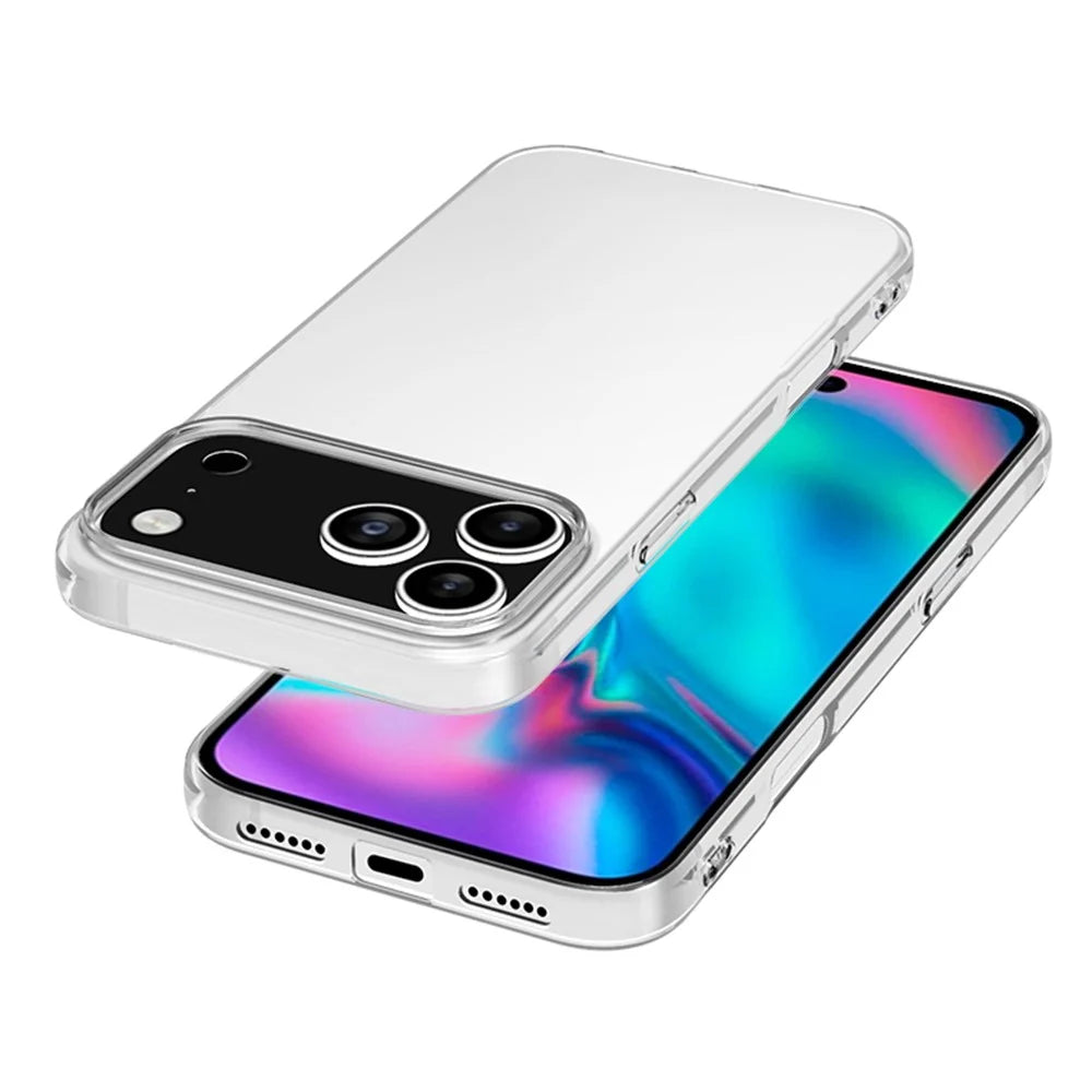 For iPhone 17 Pro Max Case Slim Fit Transparent Soft TPU Phone Cover - 4