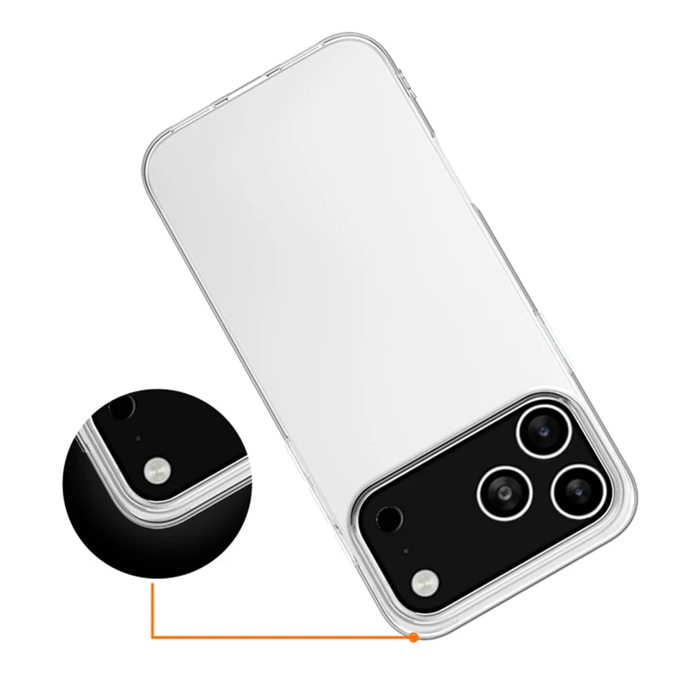 For iPhone 17 Pro Max Case Slim Fit Transparent Soft TPU Phone Cover - 5
