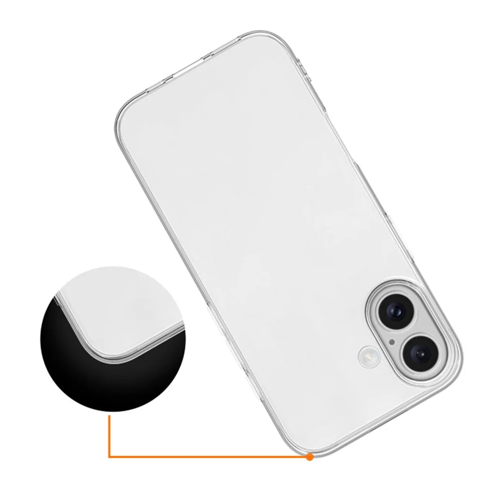 For iPhone 17 Case Slim Fit Transparent Soft TPU Phone Cover - 5