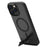 LEREACH Le-Chic Series For iPhone 16 Pro Max Case Compatible with MagSafe Kickstand TPU + PC Phone Cover - Black - 1