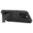 LEREACH Le-Chic Series For iPhone 16 Pro Max Case Compatible with MagSafe Kickstand TPU + PC Phone Cover - Black - 2