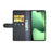 For iPhone 18 Pro / 17 Pro Case Genuine Split Leather Phone Cover with Wallet Stand - Black - 3