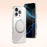 JOYROOM For iPhone 16 Pro Max Case Magnetic Rotating Kickstand Ultra Thin PC Phone Cover - Silver - 2