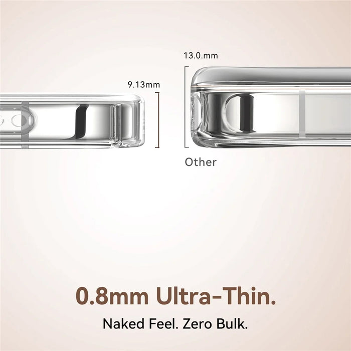 JOYROOM For iPhone 16 Pro Max Case Magnetic Rotating Kickstand Ultra Thin PC Phone Cover - Silver - 6