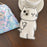 For iPhone 15 Silicone Case Cute White Cat Design Shockproof Phone Back Cover - 4