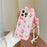 For iPhone 15 Pro Silicone Case Cute 3D Tulip Design Shockproof Phone Back Cover with Lanyard - 2
