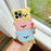 For iPhone 16 Pro Silicone Case Cute Three Bears Design Shockproof Phone Back Cover with Charm - 2