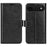 For iPhone Air Case Crazy Horse Texture Stand Leather Phone Cover - Black - 1