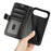 For iPhone Air Case Crazy Horse Texture Stand Leather Phone Cover - Black - 6