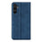 For Samsung Galaxy M16 5G Case Skin Touch Leather Wallet Phone Cover - Blue - 3
