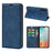 For Samsung Galaxy M16 5G Case Skin Touch Leather Wallet Phone Cover - Blue - 6