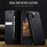 CASEME For iPhone 11 Pro Max Case  033 Series RFID Blocking Wallet Stand Calf Texture Leather Phone Cover - Black - 4