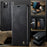 CASEME For iPhone 11 Pro Max Case  033 Series RFID Blocking Wallet Stand Calf Texture Leather Phone Cover - Black - 7