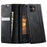CASEME For iPhone 11 Case  033 Series RFID Blocking Wallet Stand Calf Texture Leather Phone Cover - Black - 1