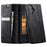 CASEME For iPhone 16 Plus Case  033 Series RFID Blocking Wallet Stand Calf Texture Leather Phone Cover - Black - 1
