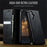 CASEME For iPhone 16 Plus Case  033 Series RFID Blocking Wallet Stand Calf Texture Leather Phone Cover - Black - 4