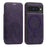 For Google Pixel 10 / 10 Pro Magnetic Case RFID Blocking Card Holder Leather Phone Cover - Dark Purple - 1