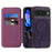 For Google Pixel 10 / 10 Pro Magnetic Case RFID Blocking Card Holder Leather Phone Cover - Dark Purple - 2