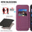 For Google Pixel 10 / 10 Pro Magnetic Case RFID Blocking Card Holder Leather Phone Cover - Dark Purple - 3
