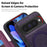 For Google Pixel 10 / 10 Pro Magnetic Case RFID Blocking Card Holder Leather Phone Cover - Dark Purple - 7