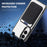 For Samsung Galaxy S25 Edge Magnetic Case TPU + PC Phone Cover with Card Bag - Transparent Black - 5