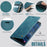 CASEME For Samsung Galaxy A12 Case  033 Series RFID Blocking Wallet Stand Calf Texture Leather Phone Cover - Green - 3
