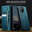 CASEME For Samsung Galaxy A12 Case  033 Series RFID Blocking Wallet Stand Calf Texture Leather Phone Cover - Green - 4