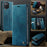 CASEME For Samsung Galaxy A12 Case  033 Series RFID Blocking Wallet Stand Calf Texture Leather Phone Cover - Green - 7