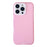 For iPhone 16 Pro Case Slim Silicone Phone Back Cover Anti-Fingerprint - Pink - 1