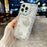 For iPhone 16 Pro Case with Case with Pearl Butterfly Decor Glitter Rhinestone Epoxy Design TPU Phone Cover - Pink - 5