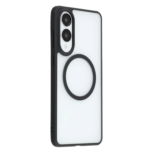 X-LEVEL For Samsung Galaxy S25 Edge Magnetic Case PC + TPU Matte Anti Drop Cell Phone Cover - Black - 1