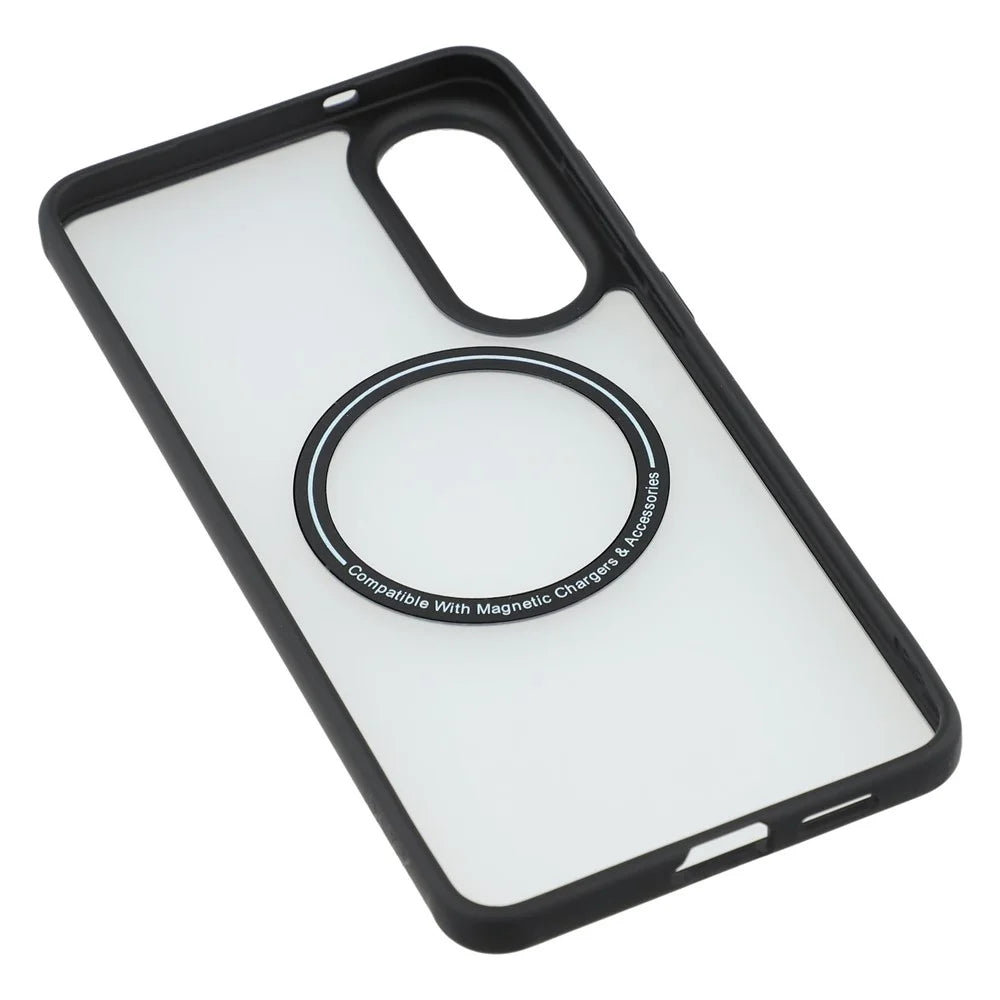 X-LEVEL For Samsung Galaxy S25 Edge Magnetic Case PC + TPU Matte Anti Drop Cell Phone Cover - Black - 6