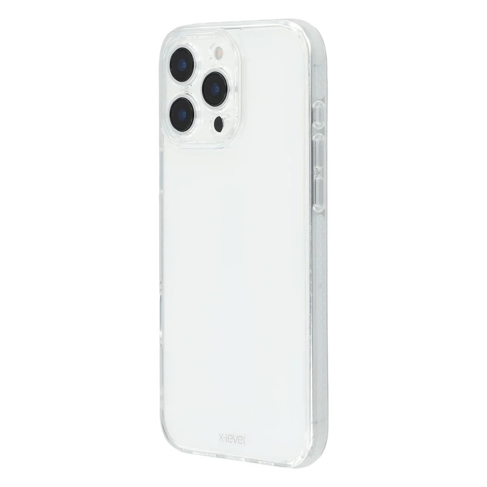 X-LEVEL For iPhone 16 Pro Max Case PC + TPU Translucent Phone Back Cover - Transparent - 4