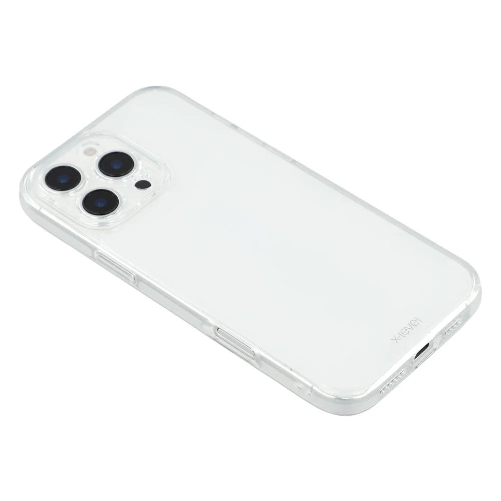X-LEVEL For iPhone 16 Pro Max Case PC + TPU Translucent Phone Back Cover - Transparent - 6