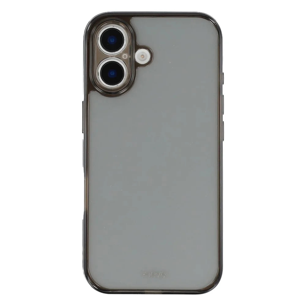 X-LEVEL For iPhone 16 Case PC + TPU Translucent Phone Back Cover - Transparent Black - 3