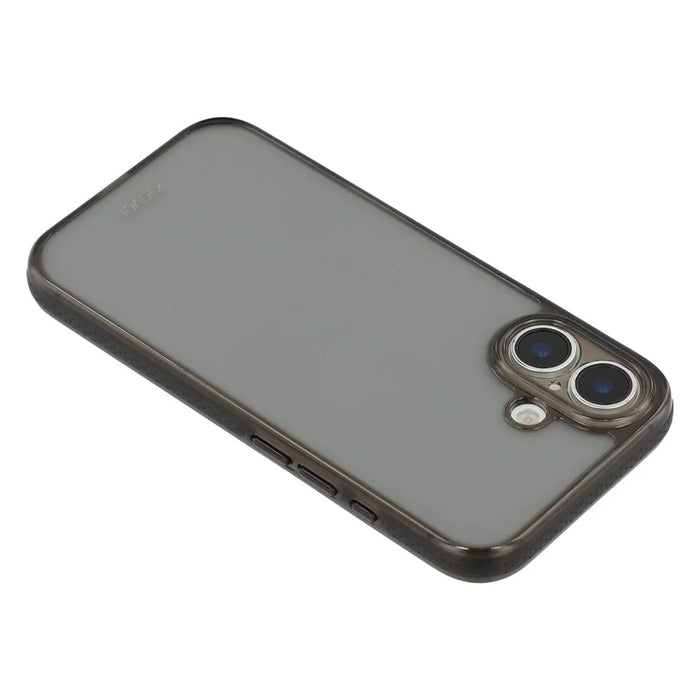 X-LEVEL For iPhone 16 Plus Case PC + TPU Translucent Phone Back Cover - Transparent Black - 5